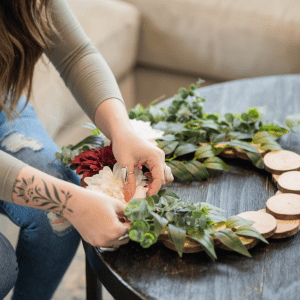 Virtual Wood Slice Wreath Class